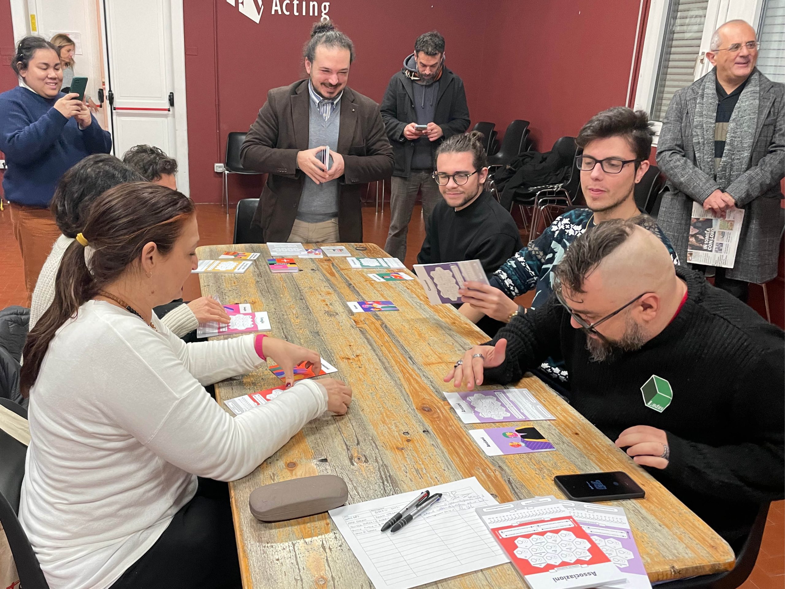Fotografia di un momento pubblico dedicato al playtest