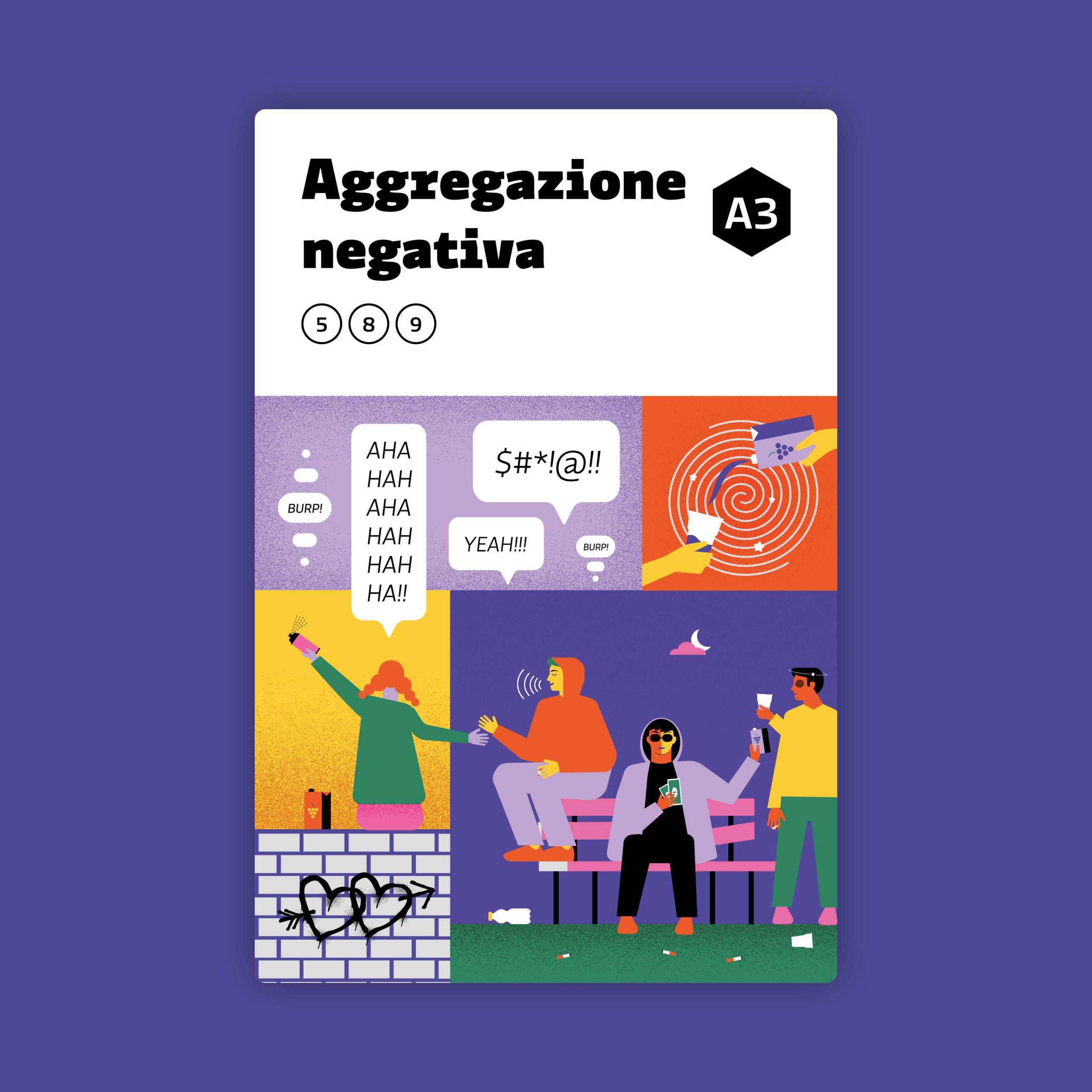 Carta che rappresenta il problema dell'aggregazione negativa