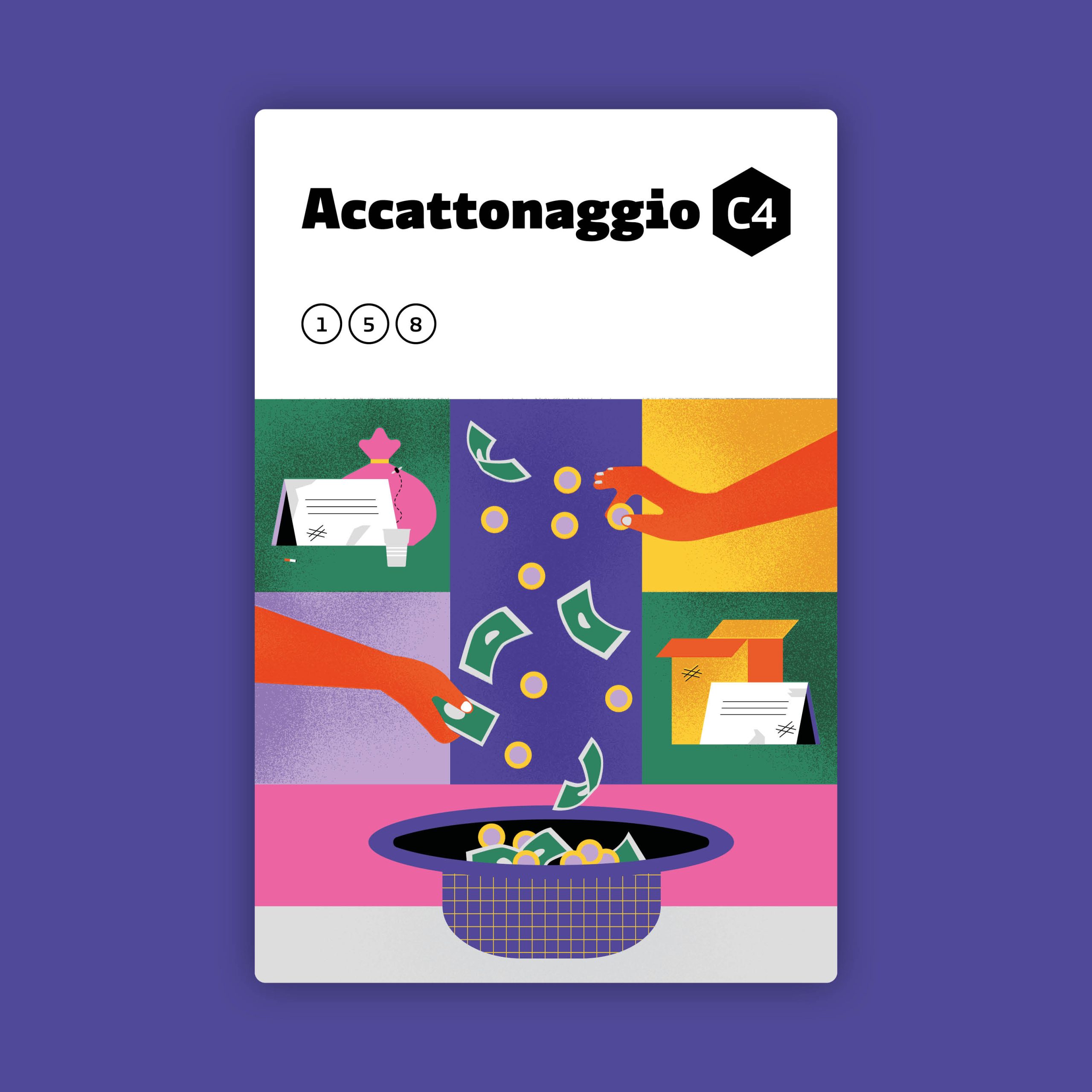 Carta che rappresenta il problema dell'accattonaggio